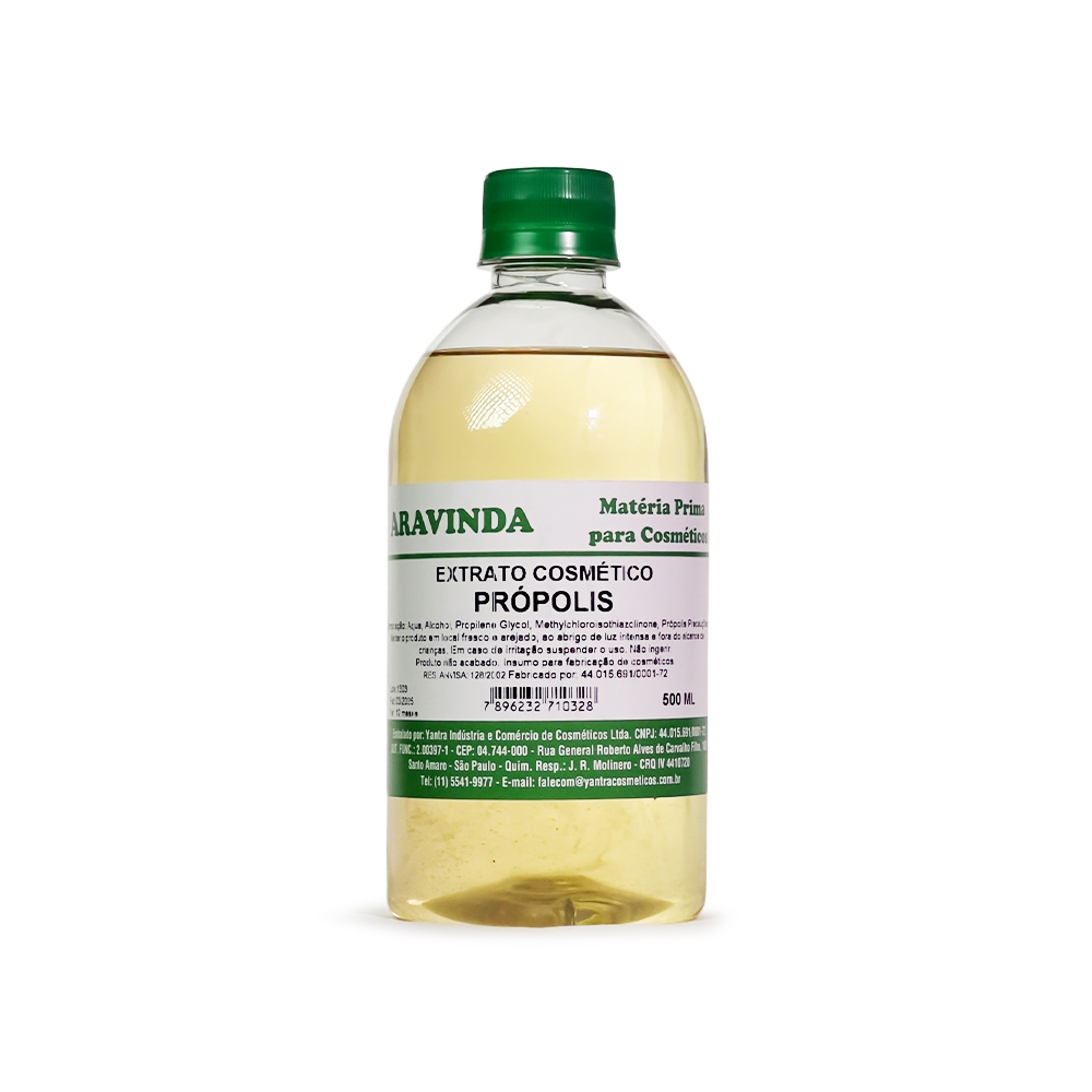 Extrato cosmético própolis Aravinda 500ml